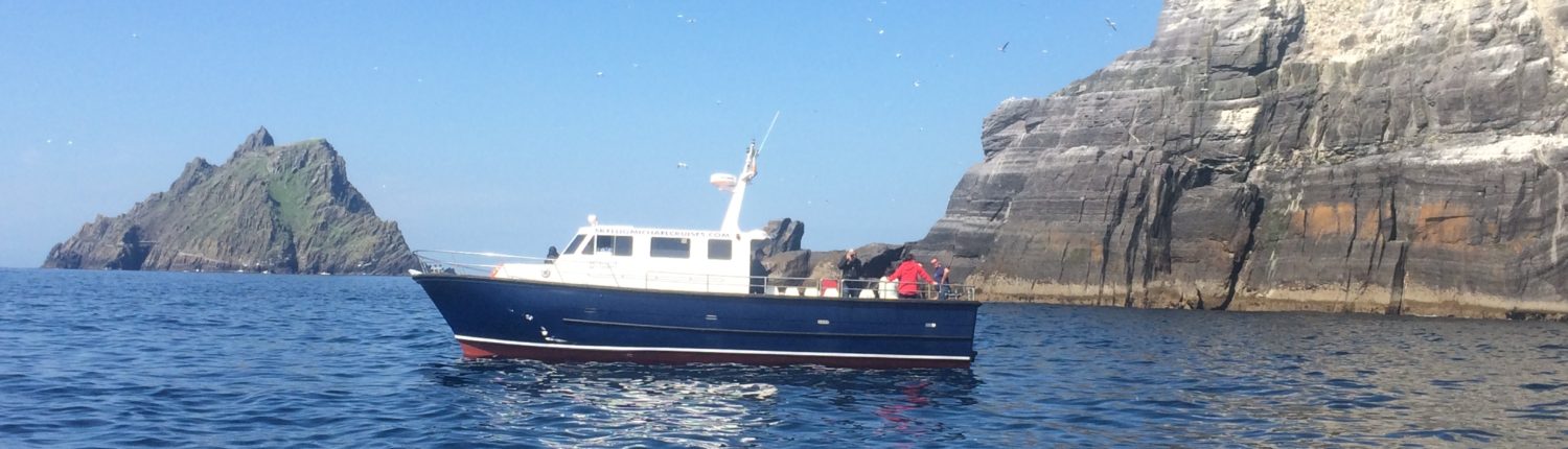 lohinor moored at Skellig Michael